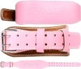 Pink Leather Weight Lifting Belt